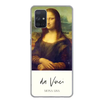 Produktbild von MuchoWow® Handyhülle Schutzhülle Hülle für Samsung Galaxy A71 Mona Lisa - Leonardo da Vinci - Alte Meister Silikon Softcase Handy Hülle - Kartenbesitzer