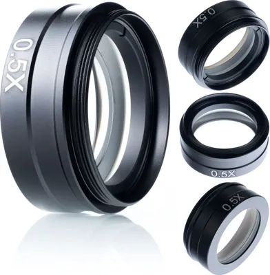 Obrázok produktu pre Rosfix Earth PRO 0,5x – Šošovka pre Digitálny Mikroskop | Zväčšenie 0,5x, Závit 42 mm | Rozšírené Zorné Pole | Príslušenstvo K Mikroskopu