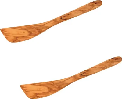 Image de Ensemble de 2 Spatules de cuisine 30 cm Fackelmann Édition Bois d'olivier