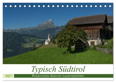 Produktbild von Typisch Südtirol (Tischkalender 2027 DIN A5 quer), CALVENDO Monatskalender
