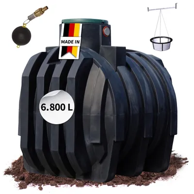 Productafbeelding van 4rain MONO retentiecisterne Plus 6800 L incl. tankafdekking, AI-gegenereerde afbeelding