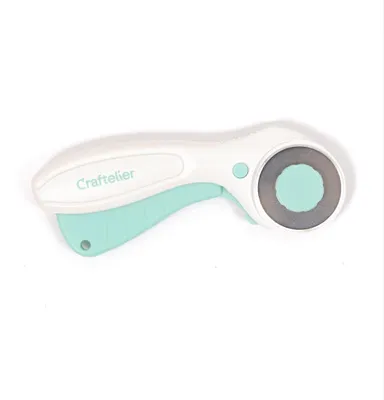 Rotationsschneider 45 mm für Scrapbooking, Basteln, türkis