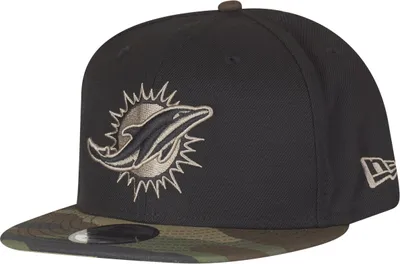 Produktbild von New Era 9Fifty Snapback Cap - Miami Dolphins schwarz / camo
