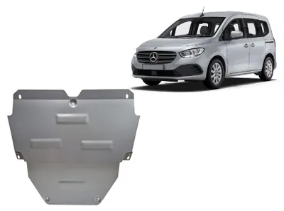 Imagen del producto de Protector inferior de aluminio para el motor de la marca Mercedes EQT - modelos de 2023 a 2026