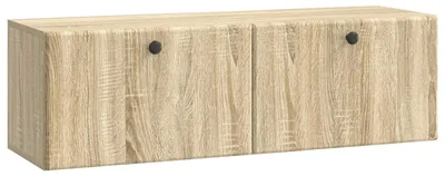 Zdjęcie produktu dla vidaXL Szafka pod telewizor do montażu na ścianie 98 x 31 x 30 cm, dąb Sonoma