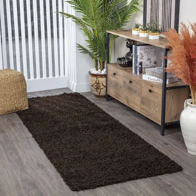 Shaggy-Läufer 80x220 cm – moderner Flurläufer, weicher Plüschflor, pflegeleicht