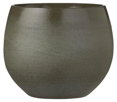 Produktbild von Mica Decorations Blumentopf - dunkelgrun- Keramik - 18 x 15 cm