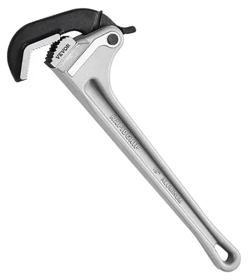 Zdjęcie produktu dla VEVOR, prosta szczypce aluminiowe do rur, 457,2 mm, automatyczna regulacja szczęk, wytrzymałe