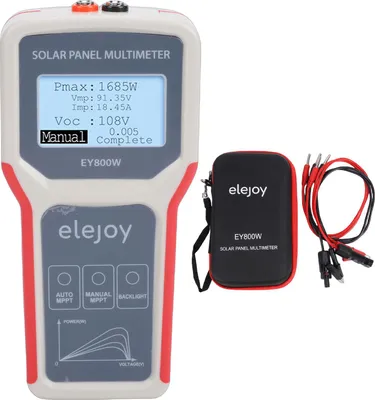 Obrázok produktu pre Tester solárnych panelov 5–800 W, 12–60 V, 0–35 A, LCD displej, multimeter pre fotovoltaické panely s MPPT pre solárne systémy