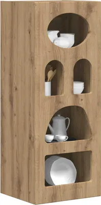 Image de vidaXL Sideboard Chêne Artisan 40 x 35 x 100,5 cm Matériau dérivé du bois