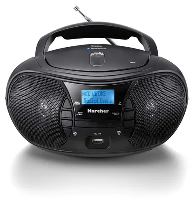 Image de Karcher RR 5028D Radio CD portable (lecteur CD, radio DAB+, Bluetooth, batterie/alimentation secteur, USB)