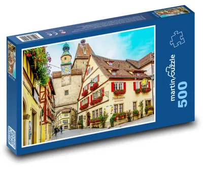 Obrázok produktu pre Puzzle 500 Rothenburg - Romantická Ulica - martinpuzzle