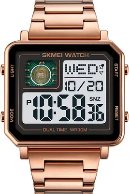 Produktbild von SKMEI 2033 Sportuhren Countdown-Doppelzeituhr Wecker Chronograph Tisch-Digitaluhren 30 Meter Wasserdichte Uhr