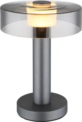 Produktbild von Globo Lighting Tischleuchte Aluminium Gebürstet grau matt, LED