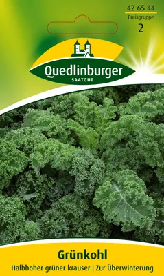 Produktbild von Grünkohl 'Halbhoher güner krauser' Quedlinburger Gemüsesamen