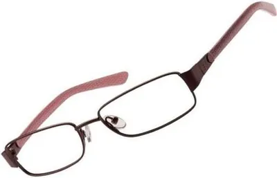 Produktbild von Fossil Korrektionsfassung Brille Metall Leder Braun 52/16/135 - OF1127200