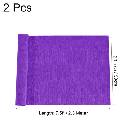 Produktbild von 2 Stš¹ck Krepppapier Veilchenblau, 2.3 m x 50 cm Floristen Krepp Papier Bunt fš¹r Handwerke, Party, Schulpapier, Kr?uselpapier, Verpackung, Blumen DIY