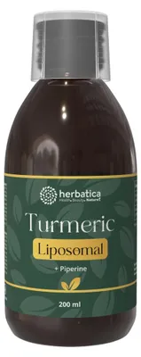 Obrázek produktu pro Lipozomální extrakt z kurkumy + piperin - 200 ml - Herbatica