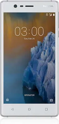 Produktbild von Nokia Smartphone m. Dual SIM 3, silber-weiß