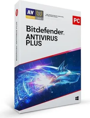 Produktbild von Bitdefender Antivirus Plus 2021, 1 PC, 1 Jahr, Windows, VPN inklusive, Passwort-Manager