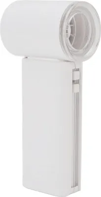 Obrázek produktu pro Přenosný ruční ventilátor 5 rychlostí Tichý dobíjecí mini vysokorychlostní kapesní turbo ventilátor pro cestování Domů Pláž Venkovní kempování Bílý