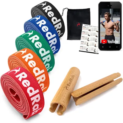 Immagine prodotto di Set di fasce di resistenza per allenamento della forza, con maniglie, elastici per fitness
