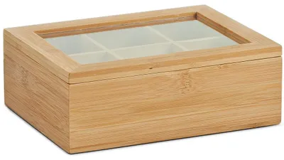 Produktbild von Zeller Teebeutelbox, Bamboo 21x16x7,5