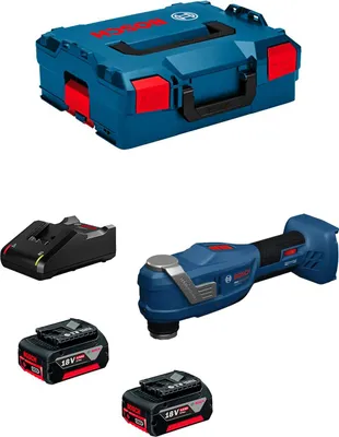Immagine prodotto di Multitool BOSCH GOP 18V-30 (2 batterie da 4,0 Ah + GAL18V-40 + L-Boxx 136)