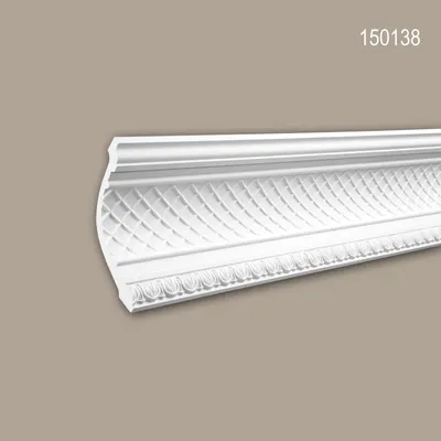 Produktbild von PROFHOME 150138 Eckleiste aus Polyurethan Deckenleiste Stuckleiste 2 m