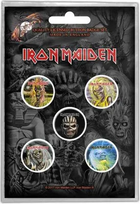 Produktbild von Button Set - Iron Maiden The Faces Of Eddie