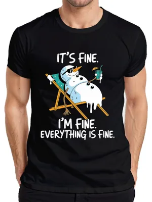 Productafbeelding van "Het gaat goed, alles is goed" - Heren T-shirt, zwart, maat 3XL