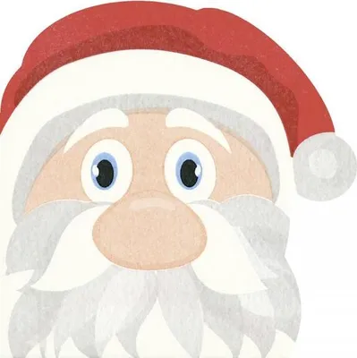 Produktbild von Paper + Design Santa, Rot, Weiß, Papier, Abbildung, 330 mm, 330 mm, 2 mm