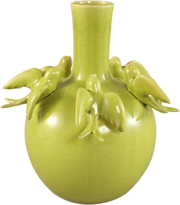 Image de PTMD Vase Emmelyn - 28x28x32 cm - Céramique - Vert