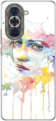 Produktbild von König Design Hülle kompatibel mit Huawei nova 10 Kunststoff Soft Handyhülle - Handy Case Frauengesicht