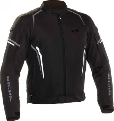 Produktbild von Richa Gotham 2 wasserdichte Motorrad Textiljacke, schwarz/weiß, 4XL