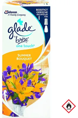 Image de Glade by Brise One Touch Recharge Summer Bouquet 10ml pack de 3