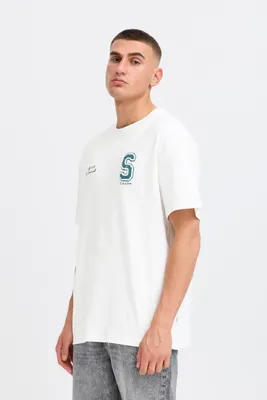 Zdjęcie produktu dla !SOLID SDROWDY Męska koszulka z krótkim rękawem, 100% bawełna, oversize