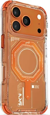 Obrázok produktu pre Puzdro Skinarma Magma pre iPhone 17 Pro Magnetické nabíjanie Oranžová