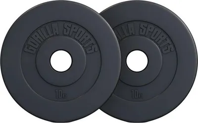 Obrázok produktu pre Gorilla Sports Sada záťažových kotúčov, 2 x 10 kg