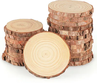 50 Baumscheiben Aus Buchsbaum - 7,5cm Rundhölzer Zum Basteln Und Bemalen