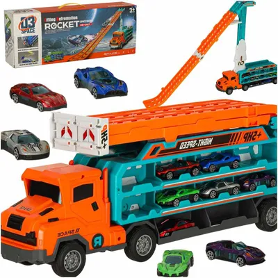 Image de Caravane avec toboggan hippodrome 6el orange