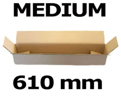 Produktbild von 1x Faltkarton Versandhülsen  610x105x105mm sehr stabil 2-wellig braun