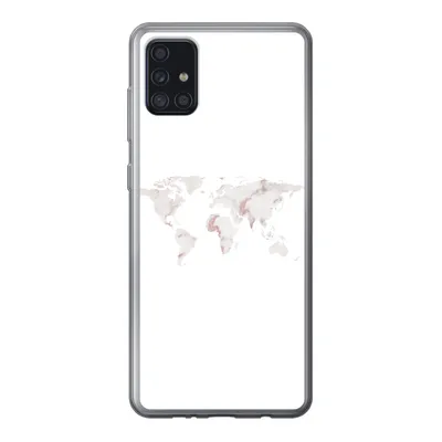 Produktbild von MuchoWow® Handyhülle Schutzhülle Hülle für Samsung Galaxy A52 5G Weltkarte - Marmor - Karte Silikon Softcase Handy Hülle - Umschlag