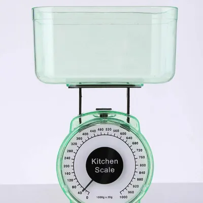 Mechanische Küchenwaage 1 kg, kompakt, PP-Kunststoff
