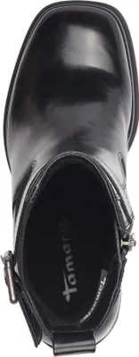Produktbild von Tamaris Damen Stiefelette Plateau cooler hoher Blockabsatz modern 1-25319-41, Größe:39 EU, Farbe:Schwarz