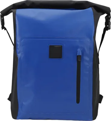 Image de Sac à dos étanche 25 -l -capacité PVC polyvalent lacrymogène sac sec pour camp de randonnée en plein air Travel Camping bleu
