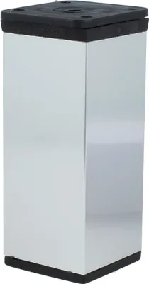 Produktbild von Möbelfuß Ersatz Fuß Möbelstütze Schrankfüße Höhenverstellbar Aluminium diverse Höhen und Farben Chrom 100mm