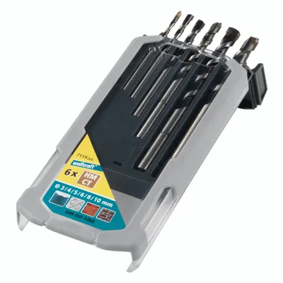Immagine prodotto di wolfcraft 6 punte per calcestruzzo Prof. HM in scatola Ø 3,0-10,0 mm