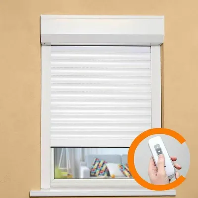 Produktbild von ALU Rolladen H140 x L100 cm - Elektrische Funksteuerung - Weiß