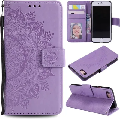 Immagine prodotto di Custodia per Apple iPhone SE 2020/2022 Custodia per cellulare Flip Case Copertura protettiva Mandala